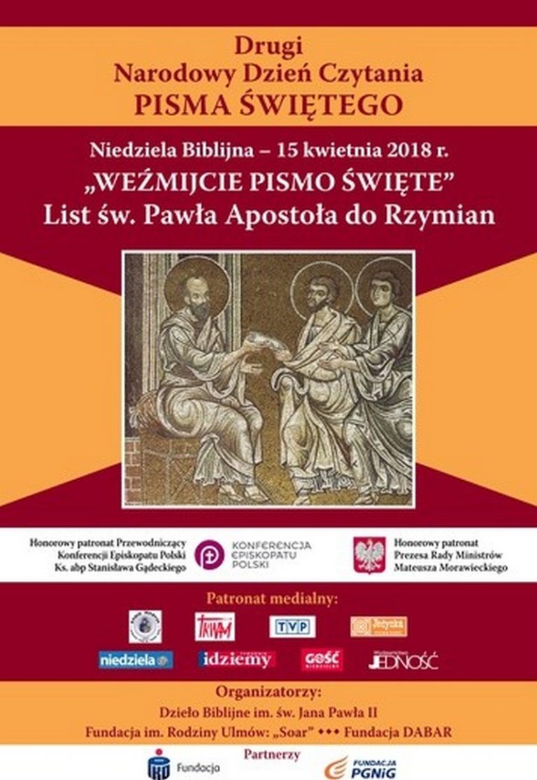 „Weźmijcie Pismo Święte”.