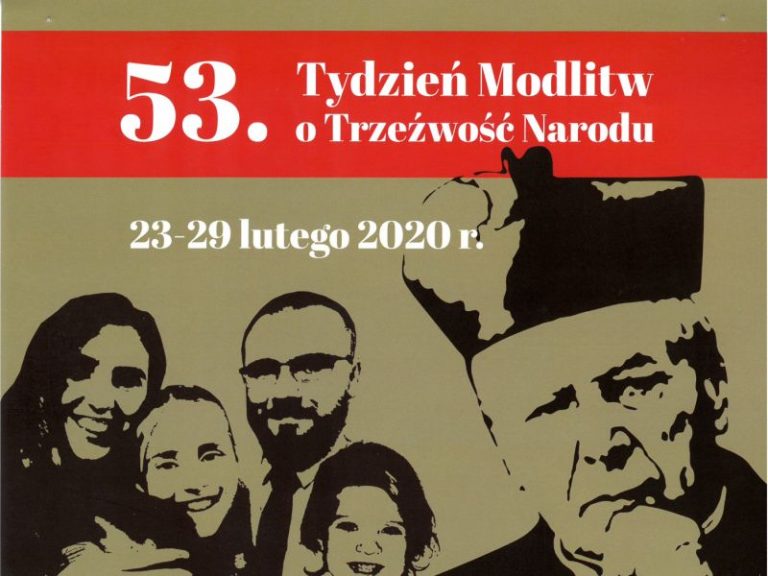 Tydzień Modlitw o Trzeźwość Narodu.
