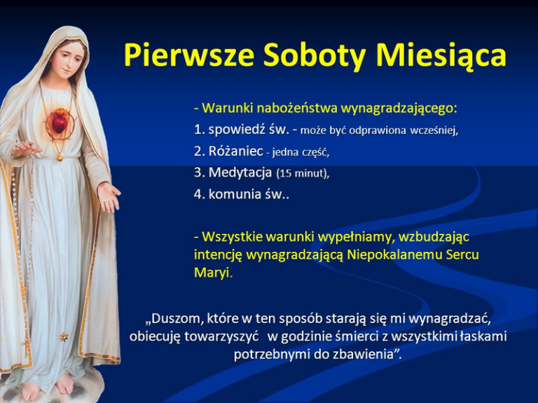 NABOŻEŃSTWO PIĘCIU PIERWSZYCH SOBÓT
