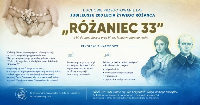 Nabożeństwa majowe z modlitwą jubileuszową Żywego Różańca
